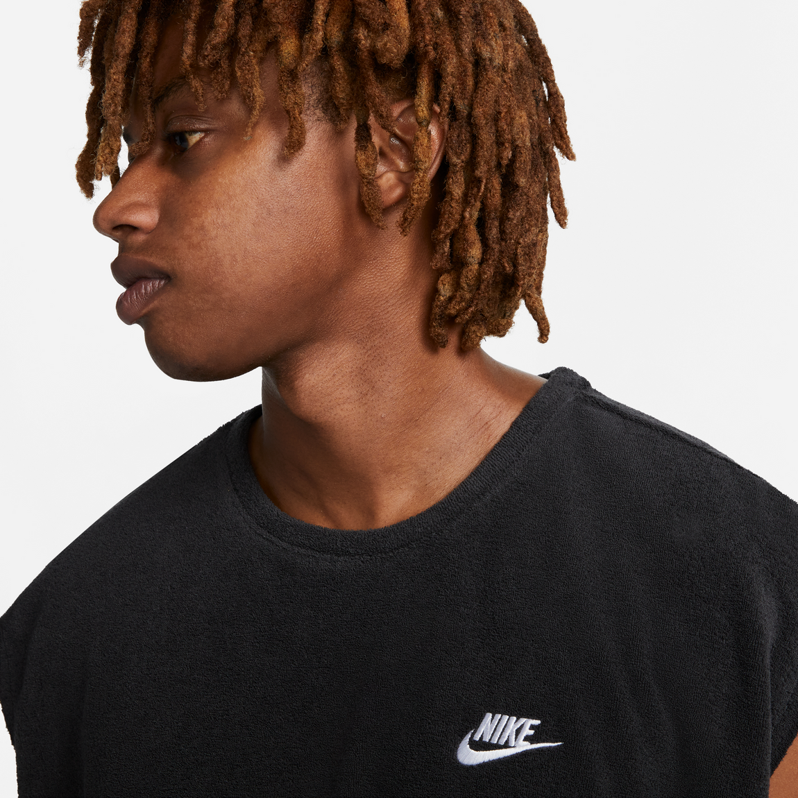 Nike Sportswear Club Fleece Terry Sleeveless Top (Black) - Nike Sportswear Club Fleece Terry Sleeveless Top (Black) - 