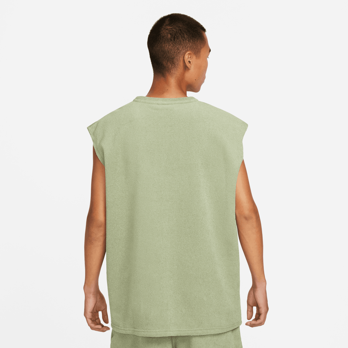 Nike Sportswear Club Fleece Terry Sleeveless Top (Oil Green/Black) - Nike Sportswear Club Fleece Terry Sleeveless Top (Oil Green/Black) - 