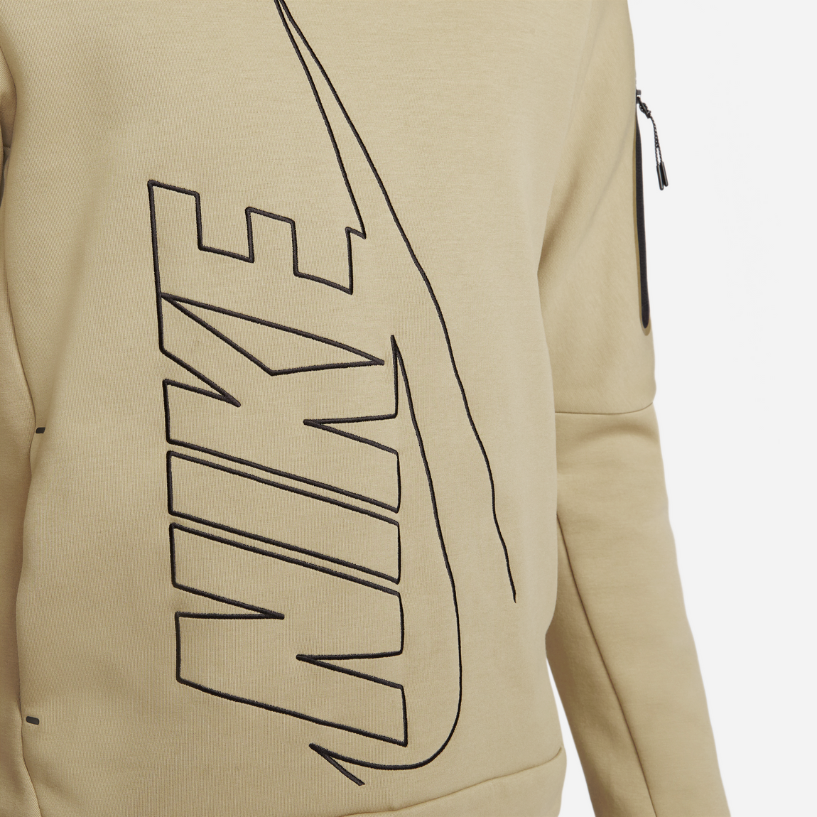 Nike Tech Fleece Hoodie (Khaki/Khaki) - Nike Tech Fleece Hoodie (Khaki/Khaki) - 