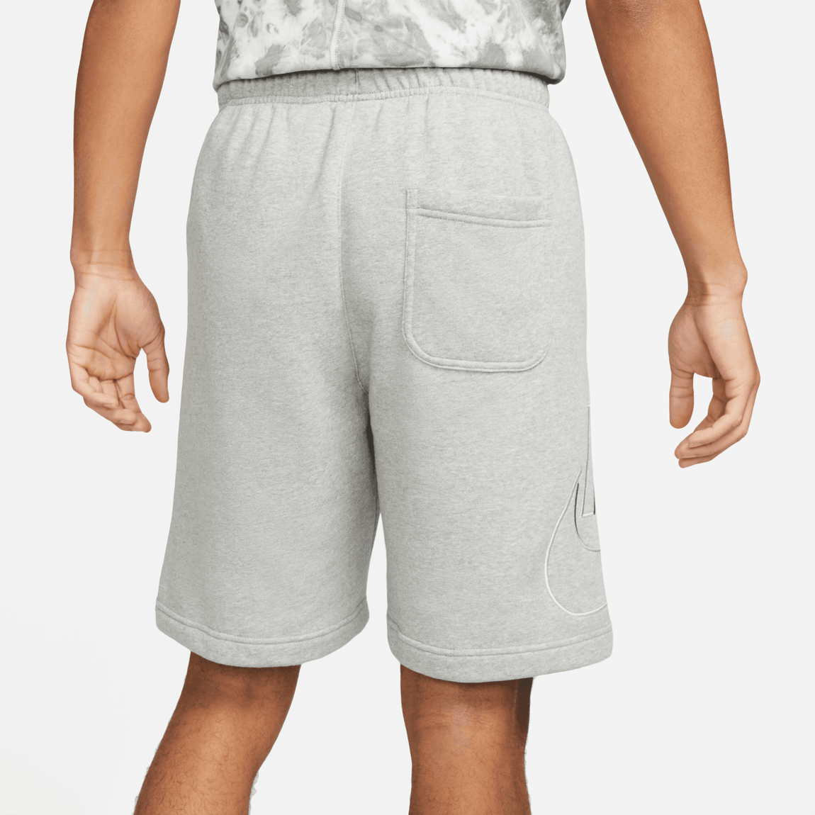Nike Club Fleece+ Shorts (Dk. Heather Grey) - Nike Club Fleece+ Shorts (Dk. Heather Grey) - 