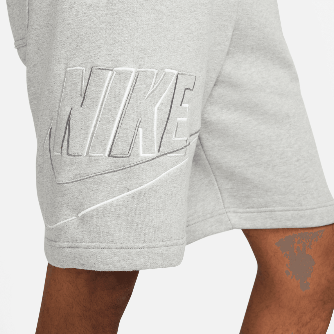 Nike Club Fleece+ Shorts (Dk. Heather Grey) - Nike Club Fleece+ Shorts (Dk. Heather Grey) - 