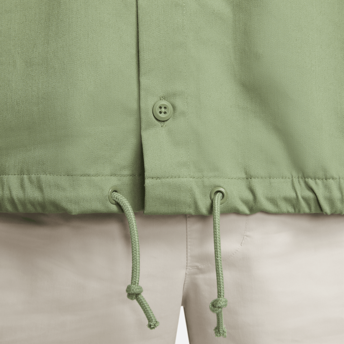 Nike Club Button-Down Short-Sleeve Top (Oil Green) - Nike Club Button-Down Short-Sleeve Top (Oil Green) - 