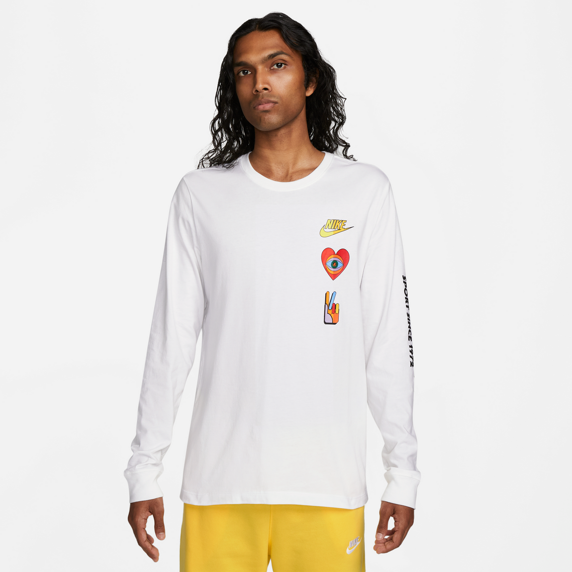 Nike NSW Pack 1 HBR Long-Sleeve Tee (White) - Nike NSW Pack 1 HBR Long-Sleeve Tee (White) - 