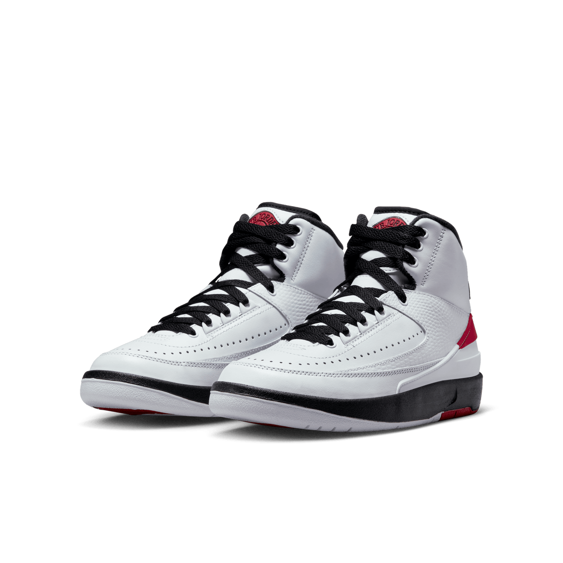 Air Jordan 2 Retro GS (White/Varsity Red-Black) - Air Jordan 2 Retro GS (White/Varsity Red-Black) - 