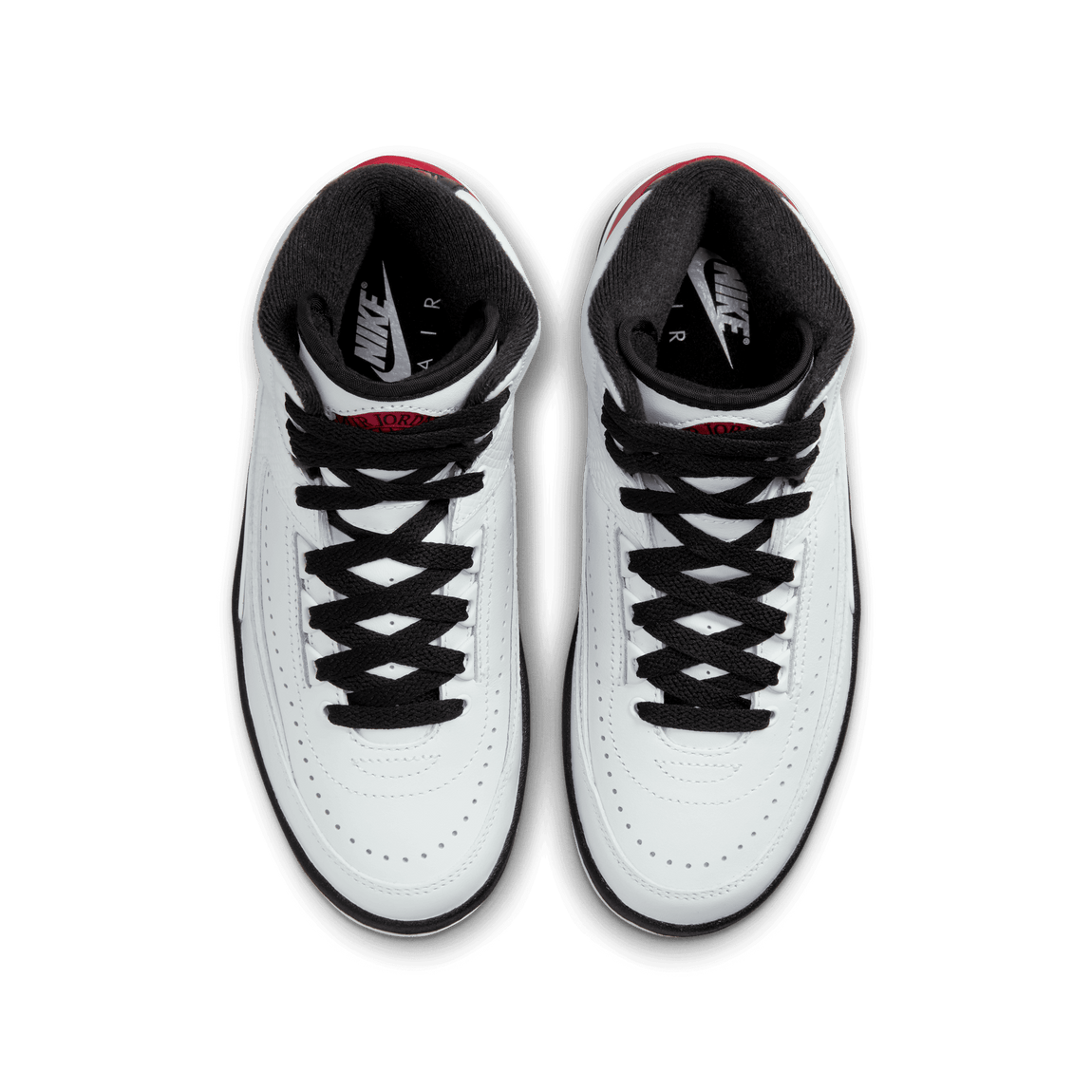 Air Jordan 2 Retro GS (White/Varsity Red-Black) - Air Jordan 2 Retro GS (White/Varsity Red-Black) - 