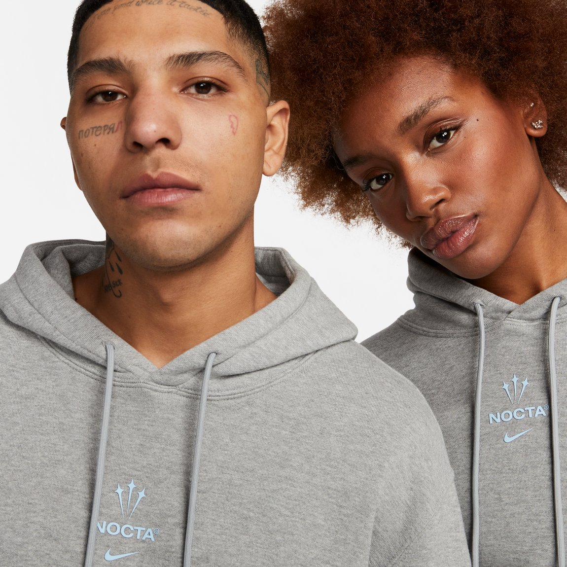 Nike X NOCTA Hoodie (Dark Grey Heather/Cobalt Tint) - Nike X NOCTA Hoodie (Dark Grey Heather/Cobalt Tint) - 