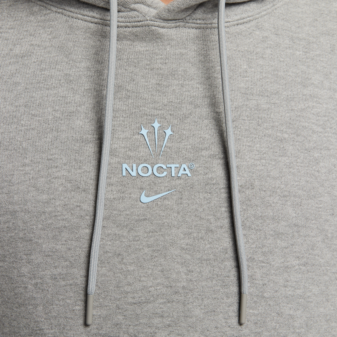 Nike X NOCTA Hoodie (Dark Grey Heather/Cobalt Tint) - Nike X NOCTA Hoodie (Dark Grey Heather/Cobalt Tint) - 