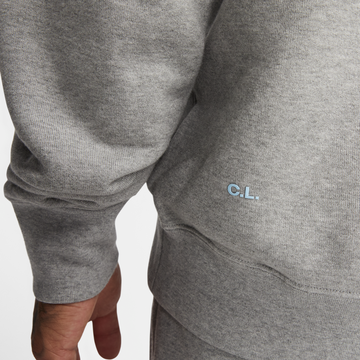 Nike X NOCTA Hoodie (Dark Grey Heather/Cobalt Tint) - Nike X NOCTA Hoodie (Dark Grey Heather/Cobalt Tint) - 