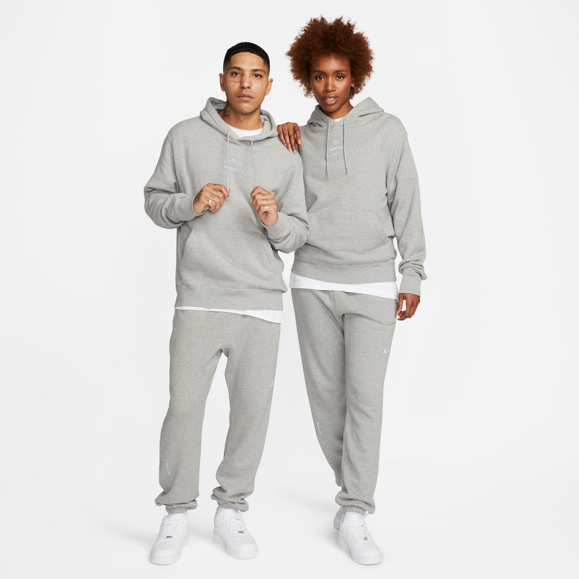 Nike X NOCTA Hoodie (Dark Grey Heather/Cobalt Tint) - Nike X NOCTA Hoodie (Dark Grey Heather/Cobalt Tint) - 