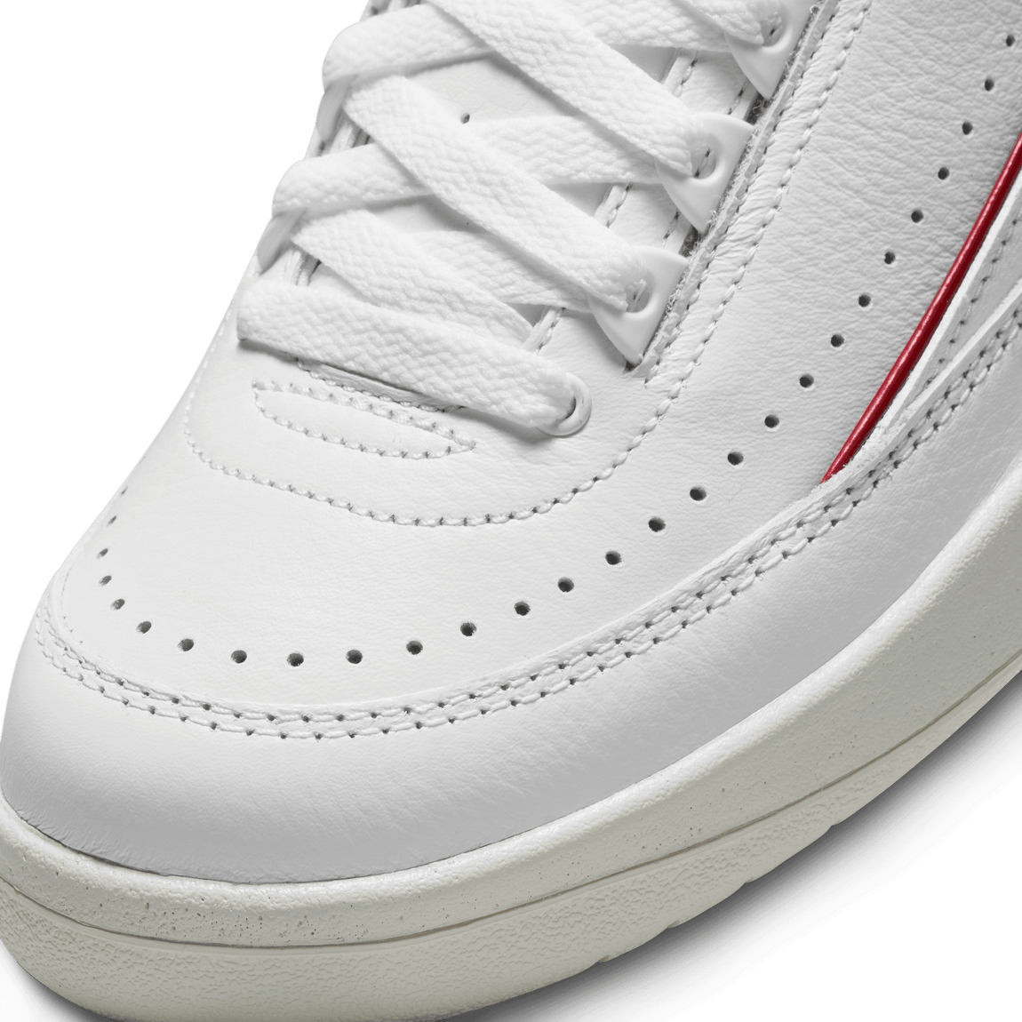 Women's Air Jordan 2 Retro Low (White/Gym Red/Dark Powder Blue-Sail) - Women's Air Jordan 2 Retro Low (White/Gym Red/Dark Powder Blue-Sail) - 