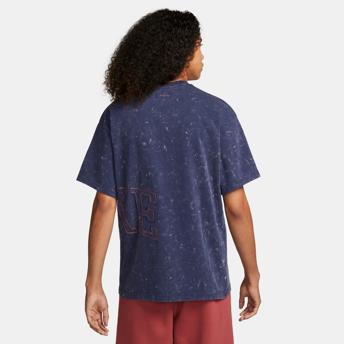 Nike Fadeaway Tee (Midnight Navy/Orange Blaze) - Nike Fadeaway Tee (Midnight Navy/Orange Blaze) - 