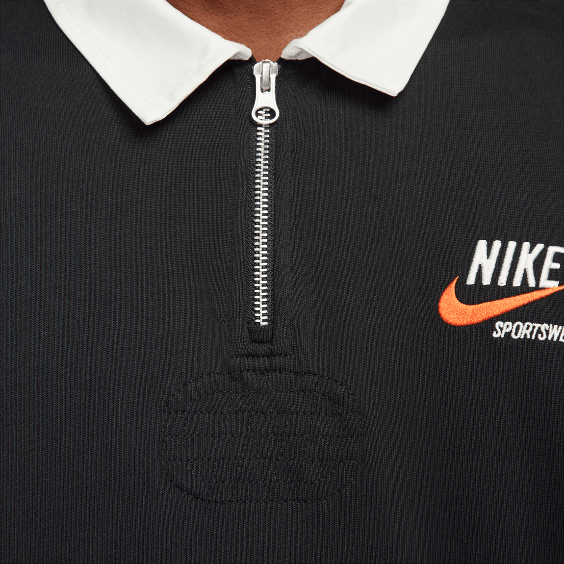 Nike Sportswear Trend Rugby Top (Black/Sail) - Nike Sportswear Trend Rugby Top (Black/Sail) - 