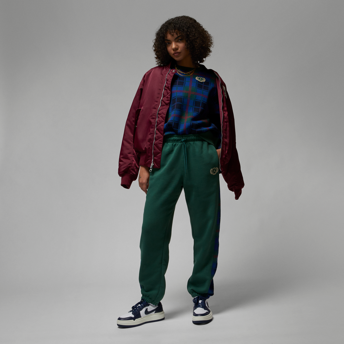Jordan Brooklyn Women's Fleece Pants (Noble Green) - Jordan Brooklyn Women's Fleece Pants (Noble Green) - 