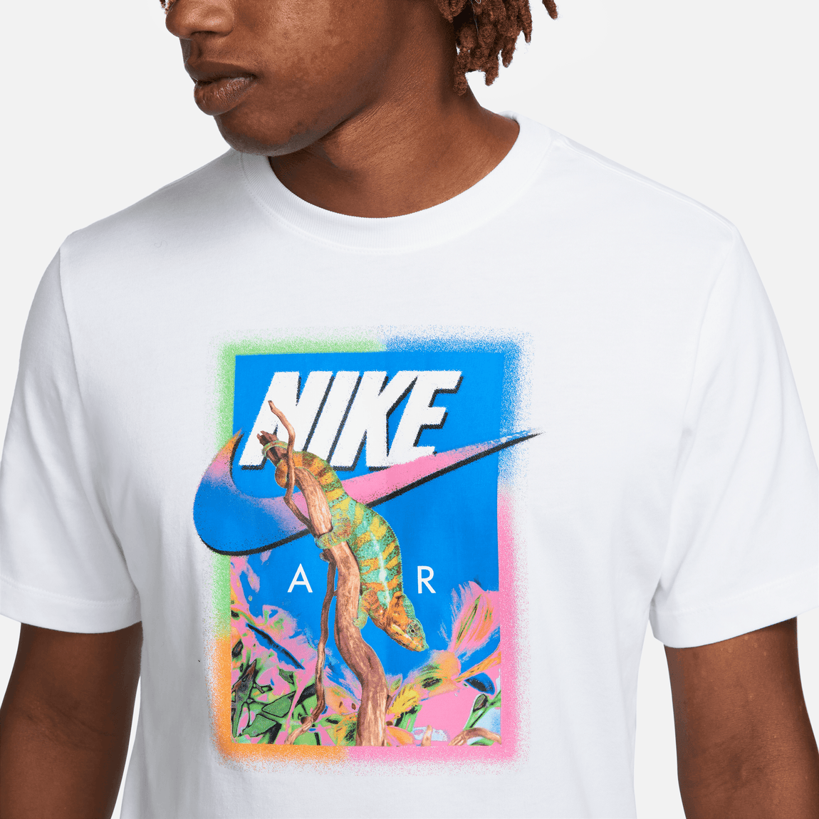 Nike Sportswear Graphic Print Logo Tee (White/Multicolor) - Nike Sportswear Graphic Print Logo Tee (White/Multicolor) - 