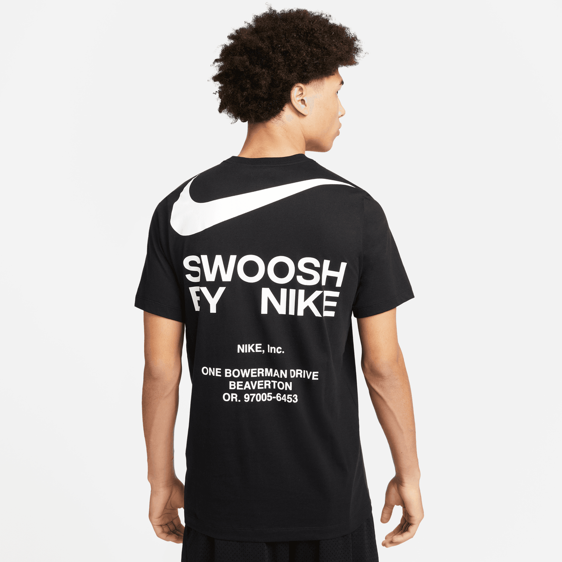 Nike NSW Big Swoosh Tee (Black/White) - Nike NSW Big Swoosh Tee (Black/White) - 