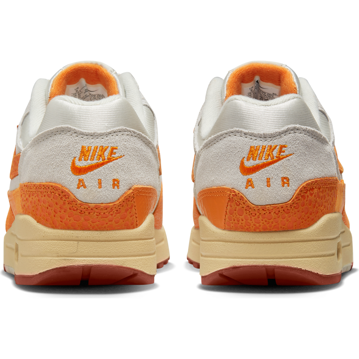 Nike Women's Air Max 1 (Light Bone/Magma Orange-Neutral Grey) - Nike Women's Air Max 1 (Light Bone/Magma Orange-Neutral Grey) - 