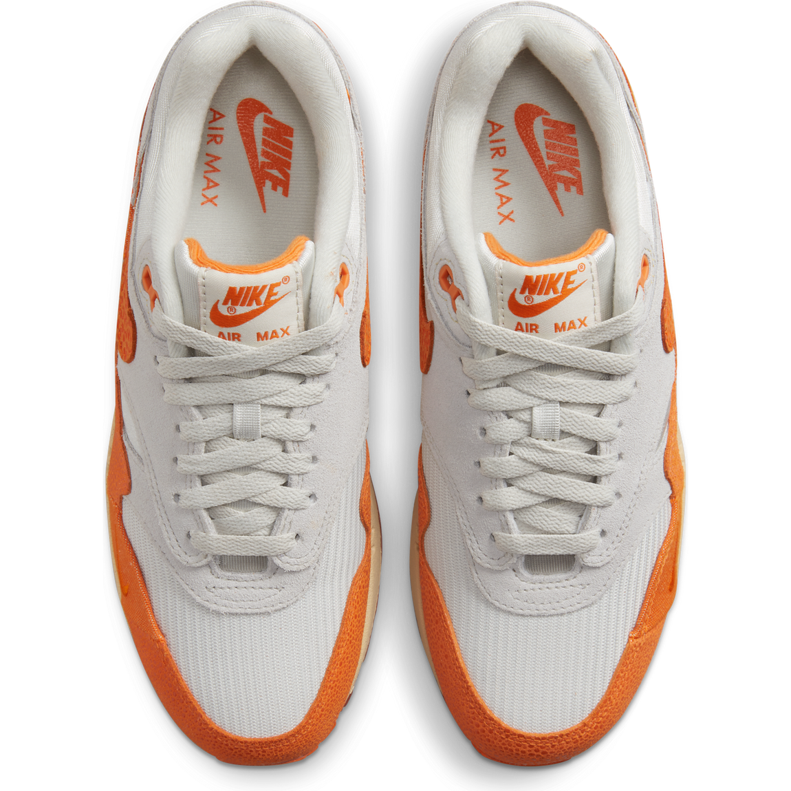 Nike Women's Air Max 1 (Light Bone/Magma Orange-Neutral Grey) - Nike Women's Air Max 1 (Light Bone/Magma Orange-Neutral Grey) - 