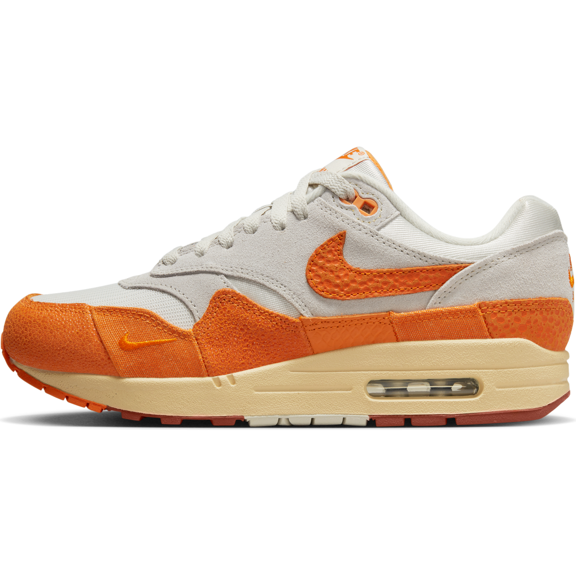 Nike Women's Air Max 1 (Light Bone/Magma Orange-Neutral Grey) - Nike Women's Air Max 1 (Light Bone/Magma Orange-Neutral Grey) - 