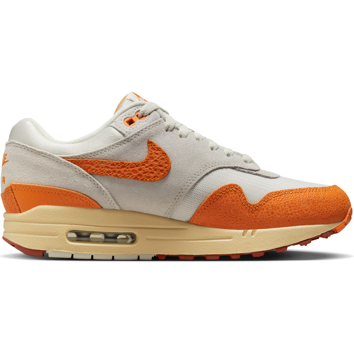Nike Women's Air Max 1 (Light Bone/Magma Orange-Neutral Grey) - Nike Women's Air Max 1 (Light Bone/Magma Orange-Neutral Grey) - 