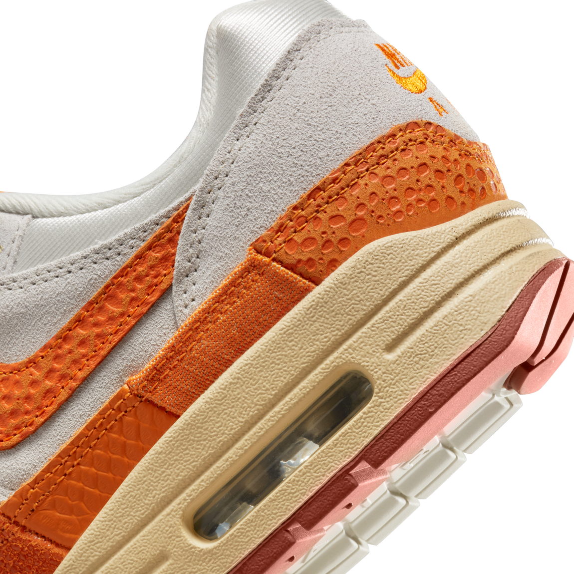 Nike Women's Air Max 1 (Light Bone/Magma Orange-Neutral Grey) - Nike Women's Air Max 1 (Light Bone/Magma Orange-Neutral Grey) - 