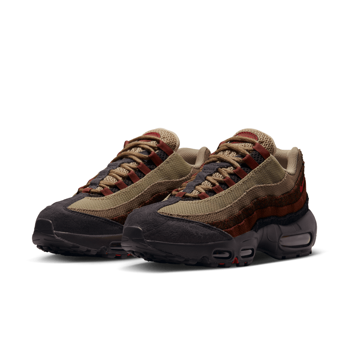 Nike Women's Air Max 95 (Brown Basalt/University Red-Oxen Brown) - Nike Women's Air Max 95 (Brown Basalt/University Red-Oxen Brown) - 