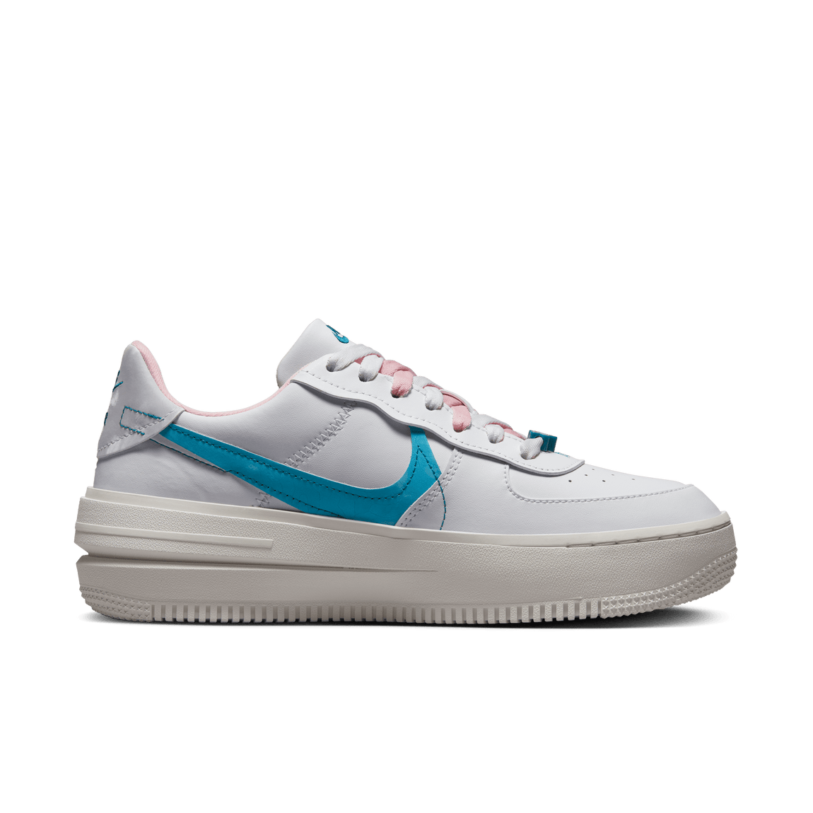 Nike Women's Air Force 1 PLT.AF.ORM Shoes, Size 7.5, White/White/White
