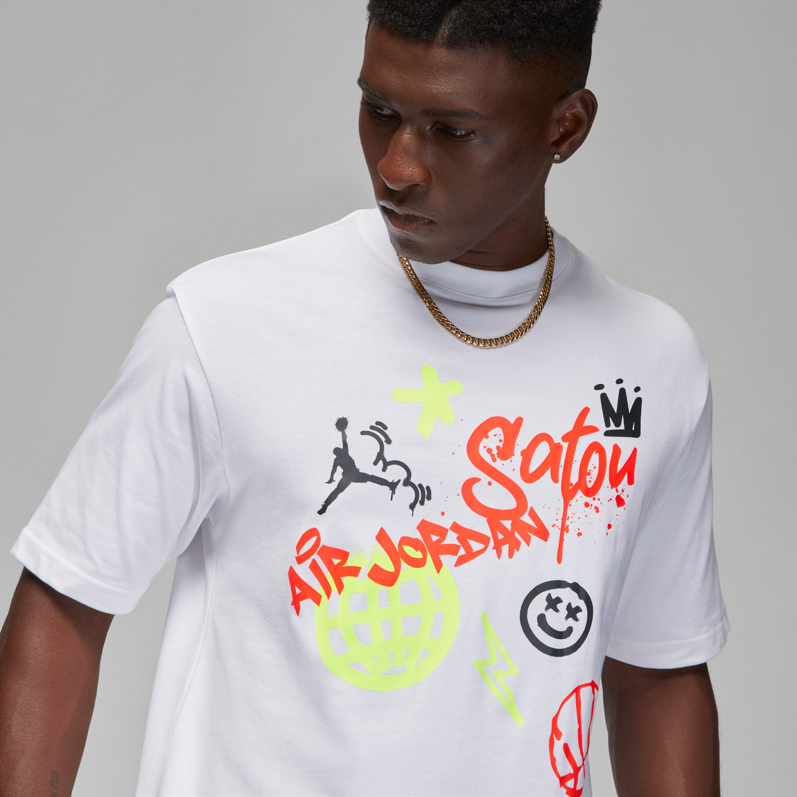 Jordan Satou 1985 Tee (White) - Jordan Satou 1985 Tee (White) - 
