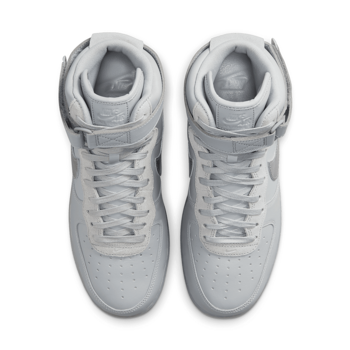 Nike Air Force 1 High '07 Premium (Wolf Grey/Metallic Silver-Volt) - Nike Air Force 1 High '07 Premium (Wolf Grey/Metallic Silver-Volt) - 