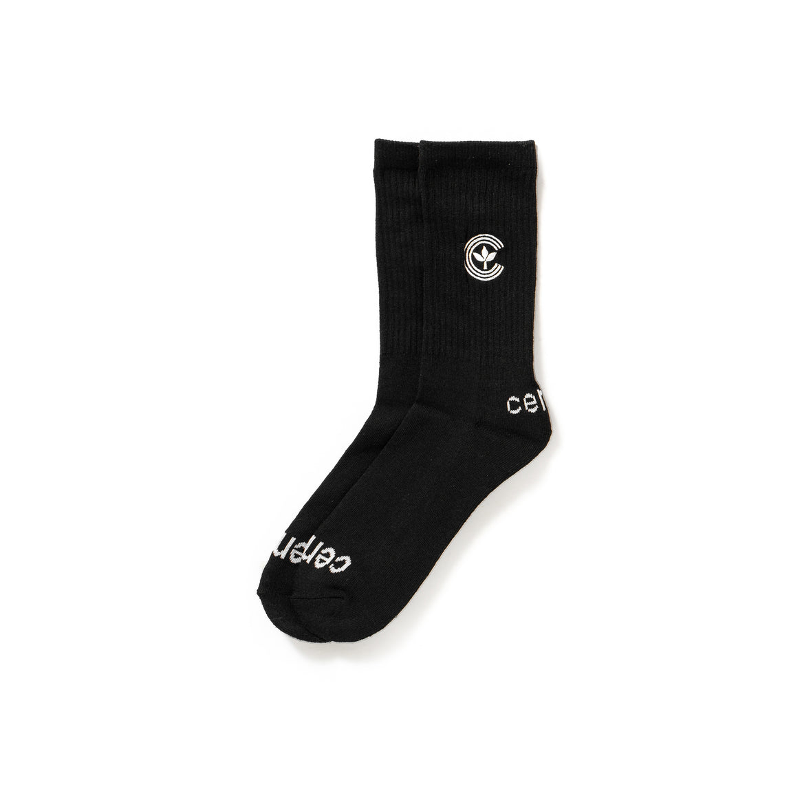 Centre Everyday Casual Crew Socks (Black) - Centre Everyday Casual Crew Socks (Black) - 