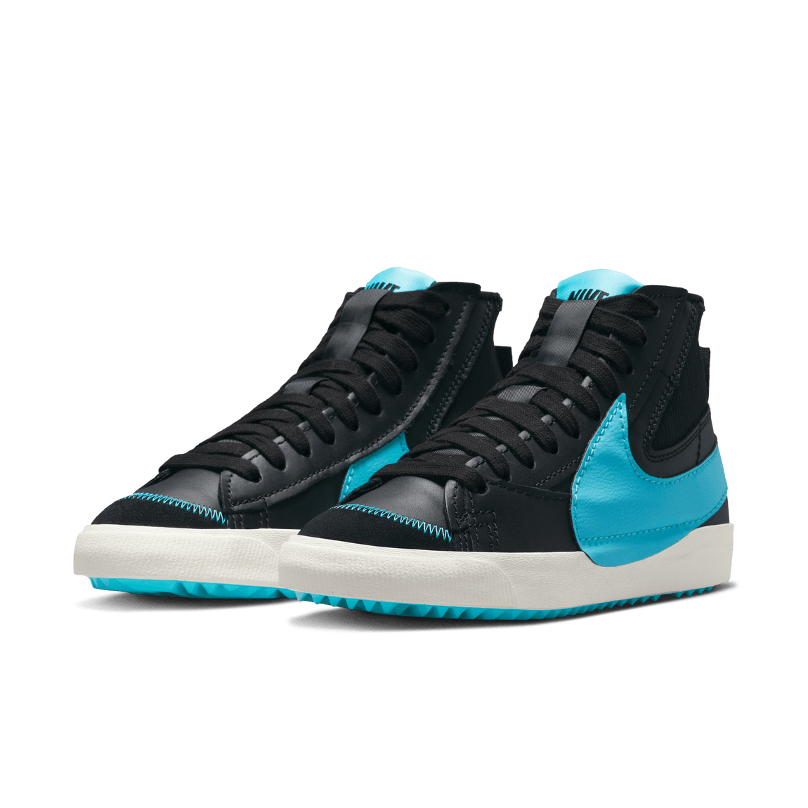 Nike Blazer Mid '77 Jumbo (Black/Baltic Blue-Sail) - Nike Blazer Mid '77 Jumbo (Black/Baltic Blue-Sail) - 