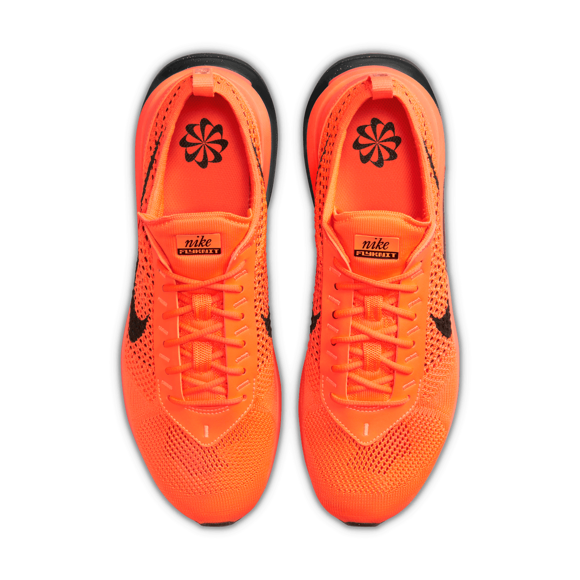 Air max flyknit black orange online