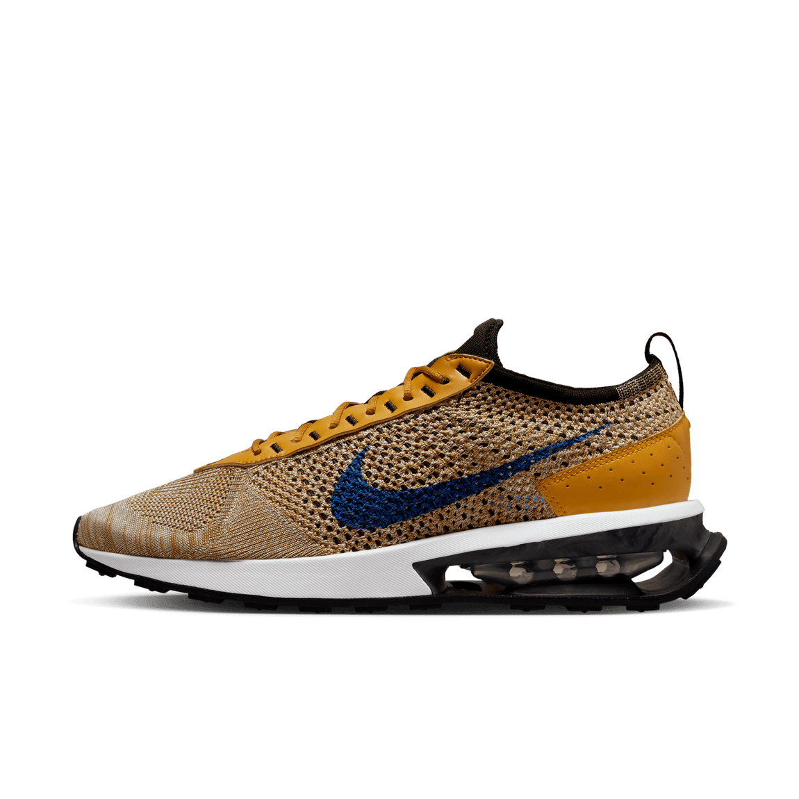 Nike Air Max Flyknit Racer Next Nature (Elemental Gold/Hyper Royal-Gold Suede) - Nike Air Max Flyknit Racer Next Nature (Elemental Gold/Hyper Royal-Gold Suede) - 