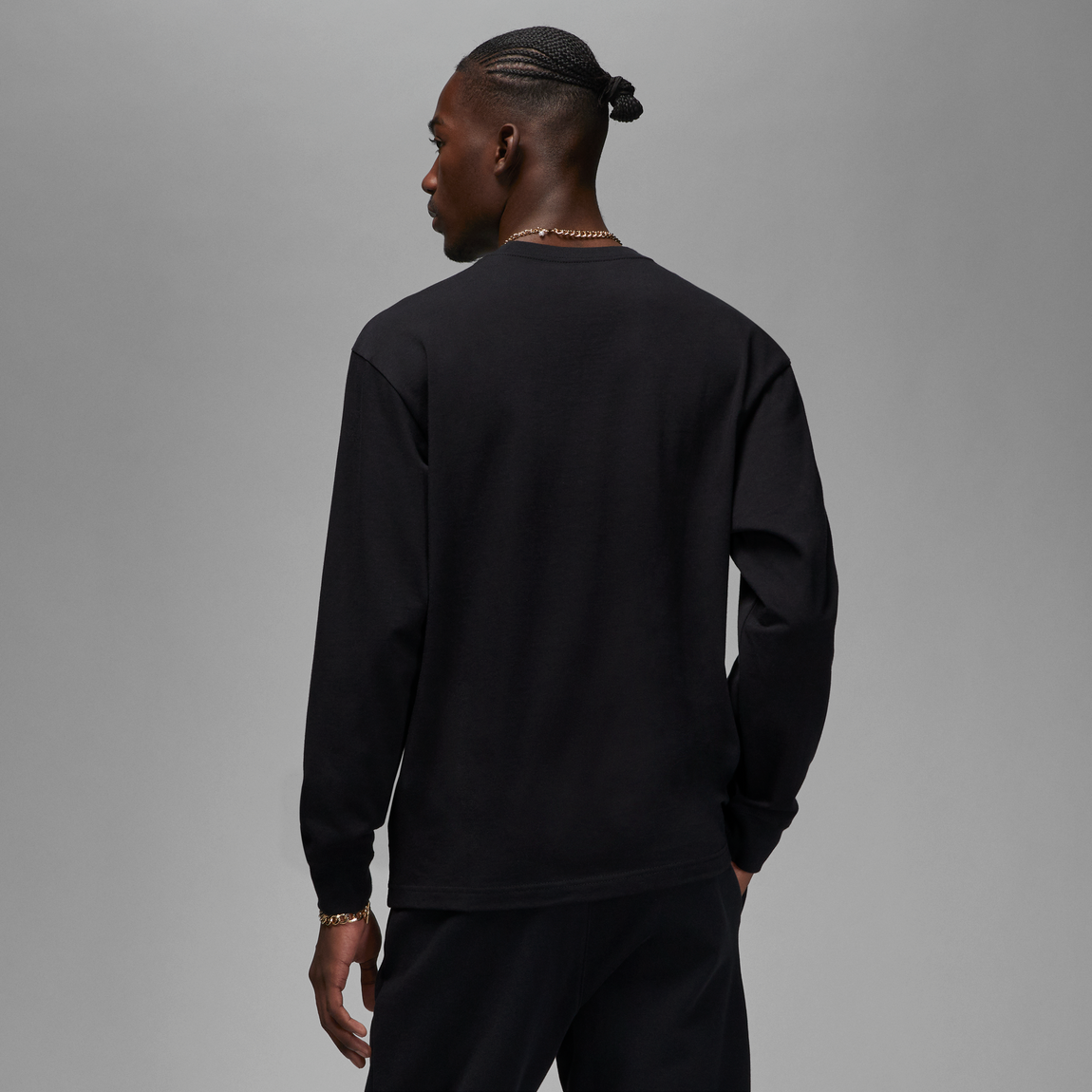 Jordan Wordmark LS Tee (Black) - Jordan Wordmark LS Tee (Black) - 