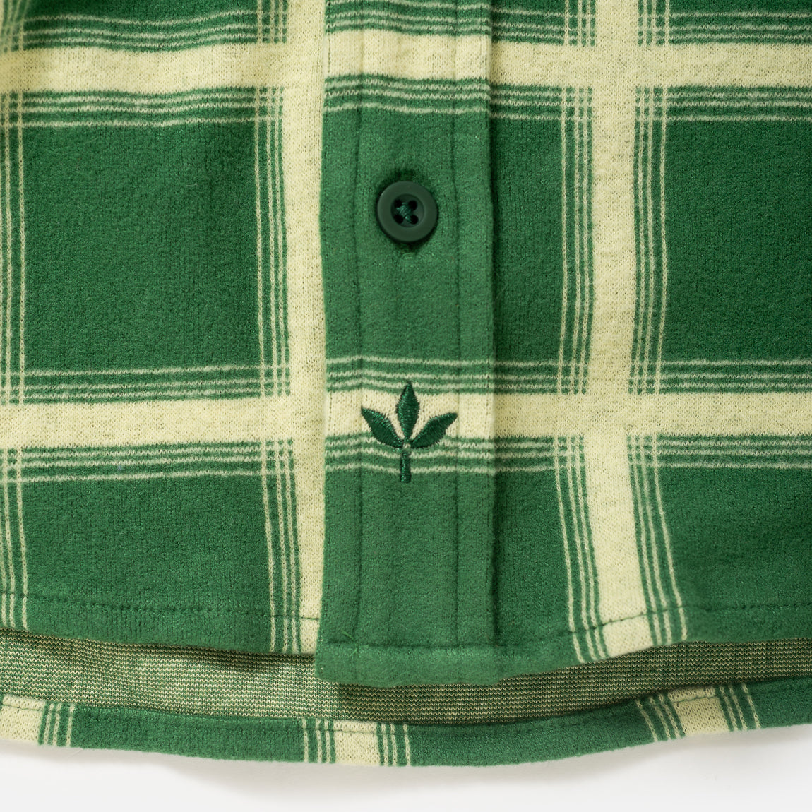 Centre Stretch Flannel LS Shirt (Dark Ivy) - Centre Stretch Flannel LS Shirt (Dark Ivy) - 