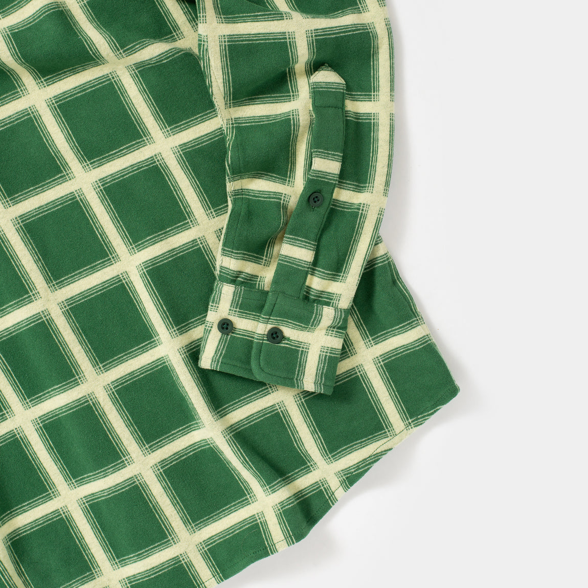 Centre Stretch Flannel LS Shirt (Dark Ivy) - Centre Stretch Flannel LS Shirt (Dark Ivy) - 