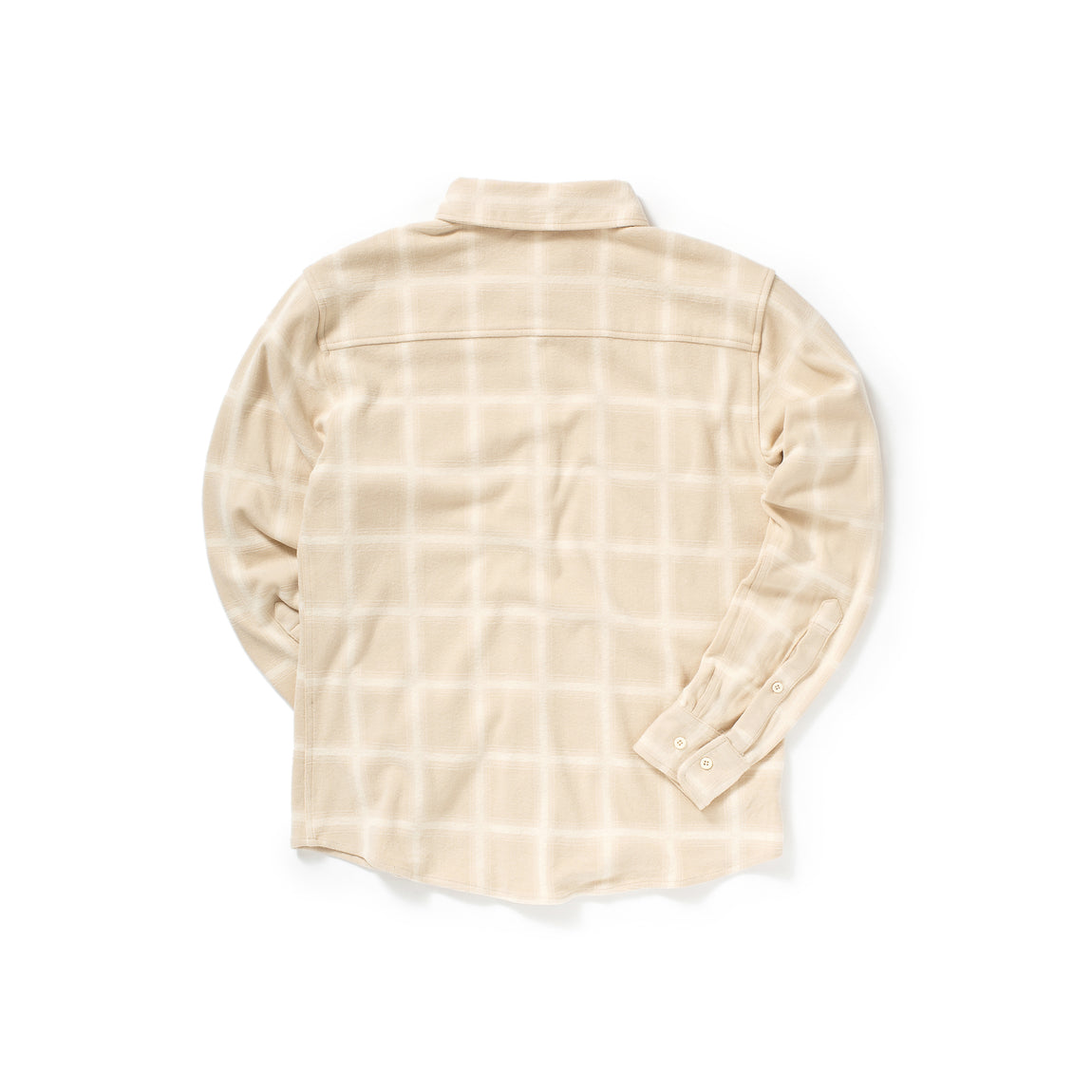 Centre Stretch Flannel LS Shirt (Oatmeal) - Centre Stretch Flannel LS Shirt (Oatmeal) - 