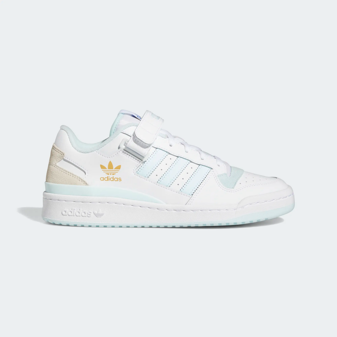 Adidas Forum Low (Cloud White/Almost Blue-Chalk White) - Adidas Forum Low (Cloud White/Almost Blue-Chalk White) - 