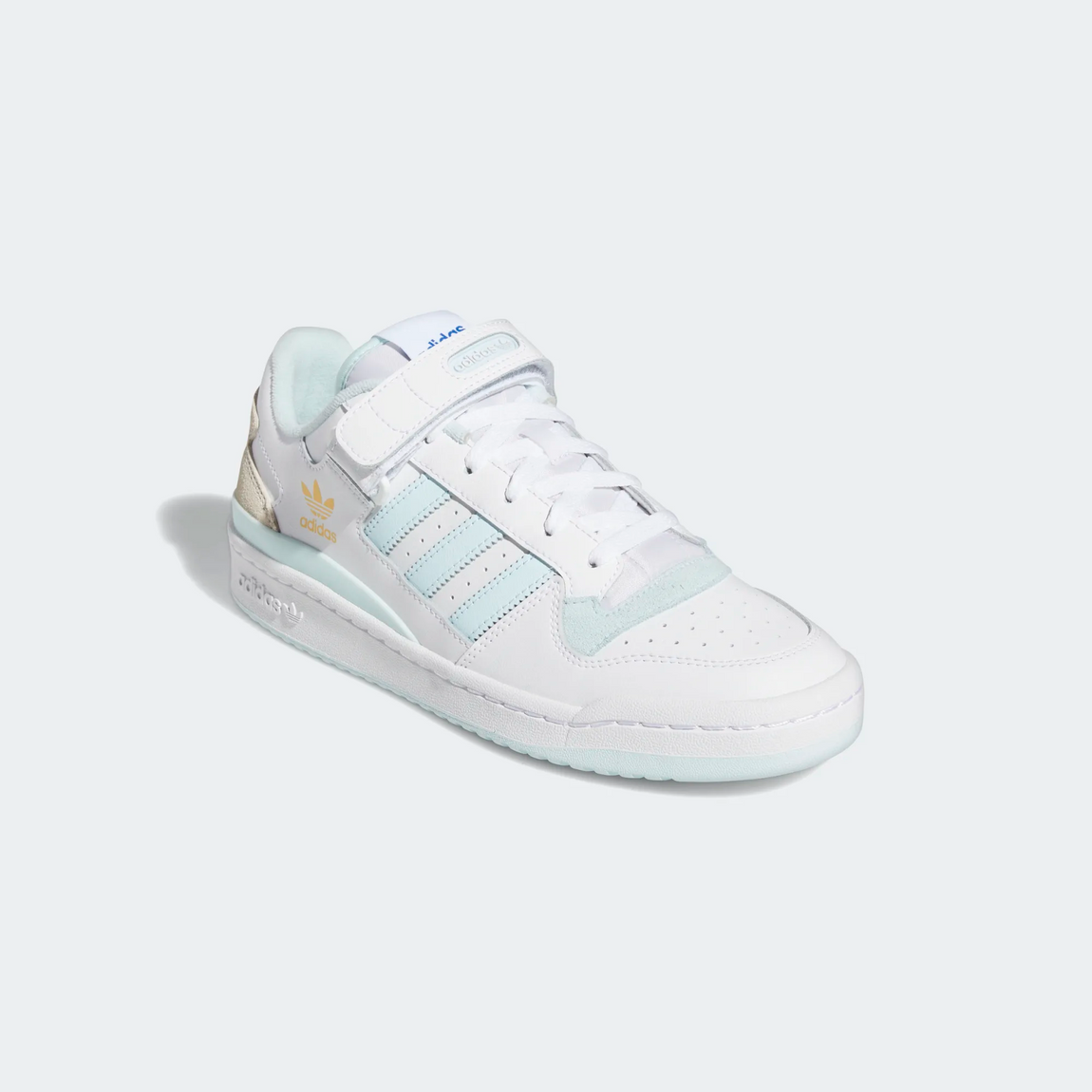 Adidas Forum Low (Cloud White/Almost Blue-Chalk White) - Adidas Forum Low (Cloud White/Almost Blue-Chalk White) - 