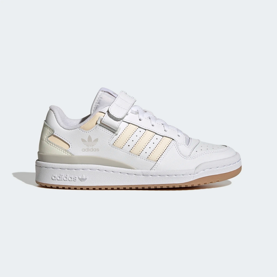 Adidas Women's Forum Low (Cloud White/Ecru Tint-Gum) - Adidas Women's Forum Low (Cloud White/Ecru Tint-Gum) - 