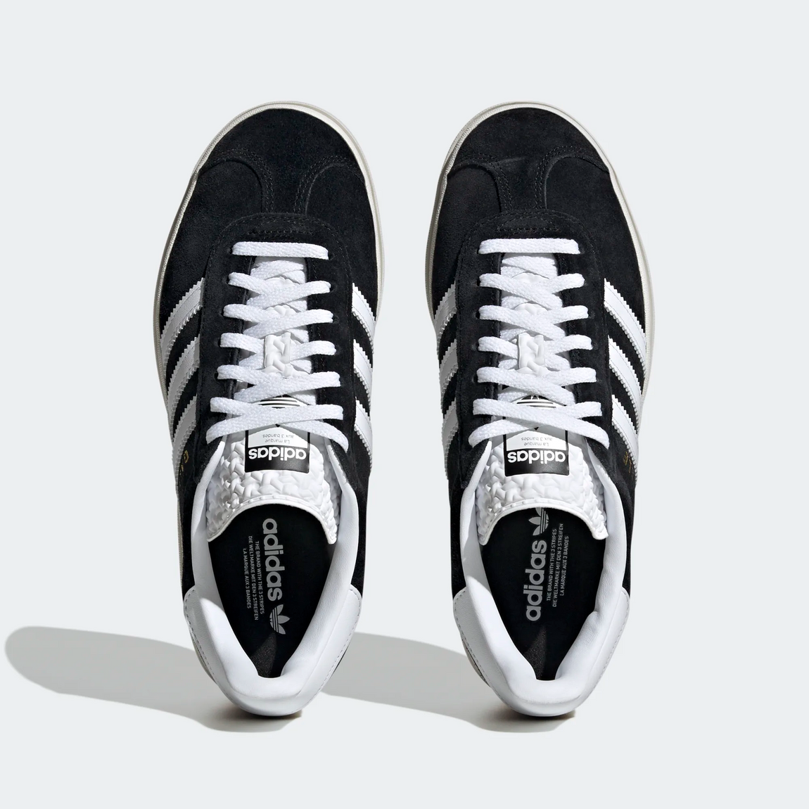 Adidas Women's Gazelle Bold (Black/Footwear White/Core White) - Adidas Women's Gazelle Bold (Black/Footwear White/Core White) - 