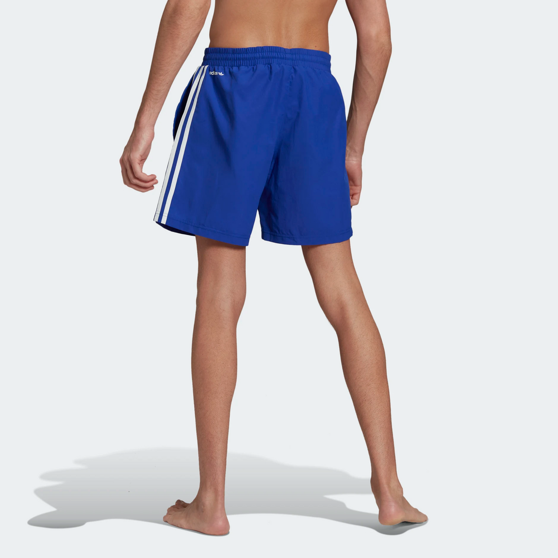 Adidas Graphic Stoked Fish Swim Shorts (Bold Blue/White) - Adidas Graphic Stoked Fish Swim Shorts (Bold Blue/White) - 