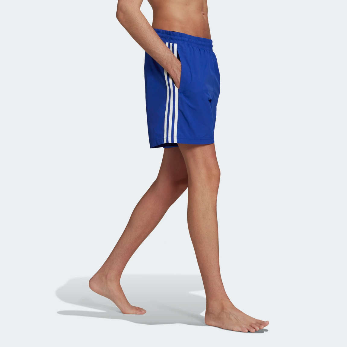 Adidas Graphic Stoked Fish Swim Shorts (Bold Blue/White) - Adidas Graphic Stoked Fish Swim Shorts (Bold Blue/White) - 