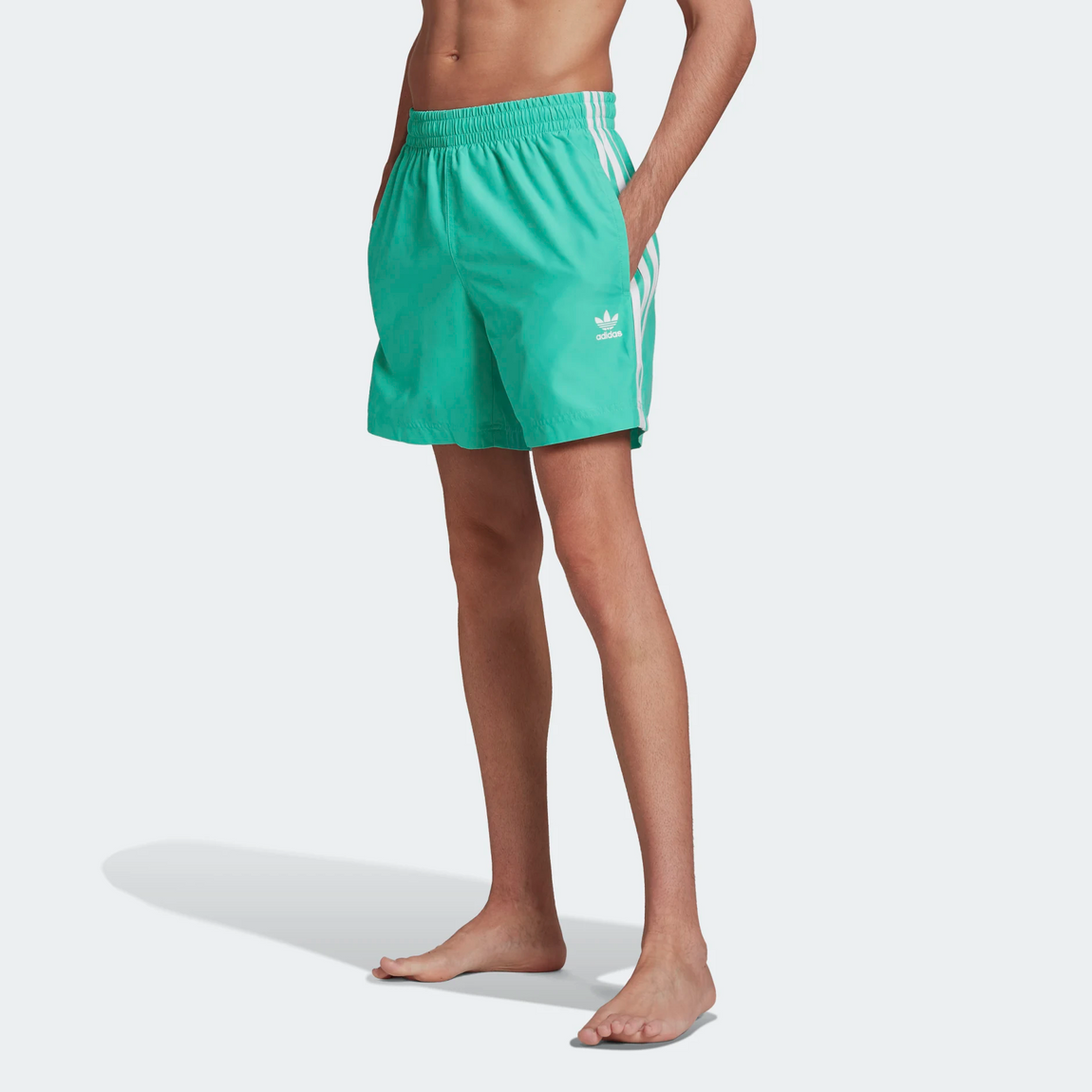 White adidas swim shorts on sale