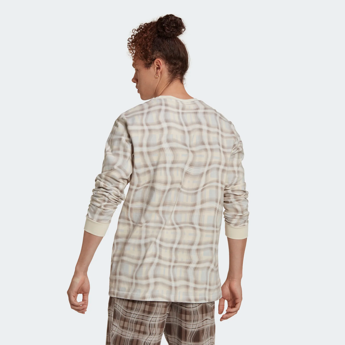 Adidas Reveal Allover Print Long Sleeve Tee (Wonder White) - Adidas Reveal Allover Print Long Sleeve Tee (Wonder White) - 
