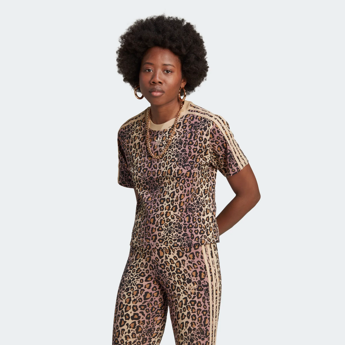 Adidas Women's Allover Print Tee (Black/Multicolor) - Adidas Women's Allover Print Tee (Black/Multicolor) - 