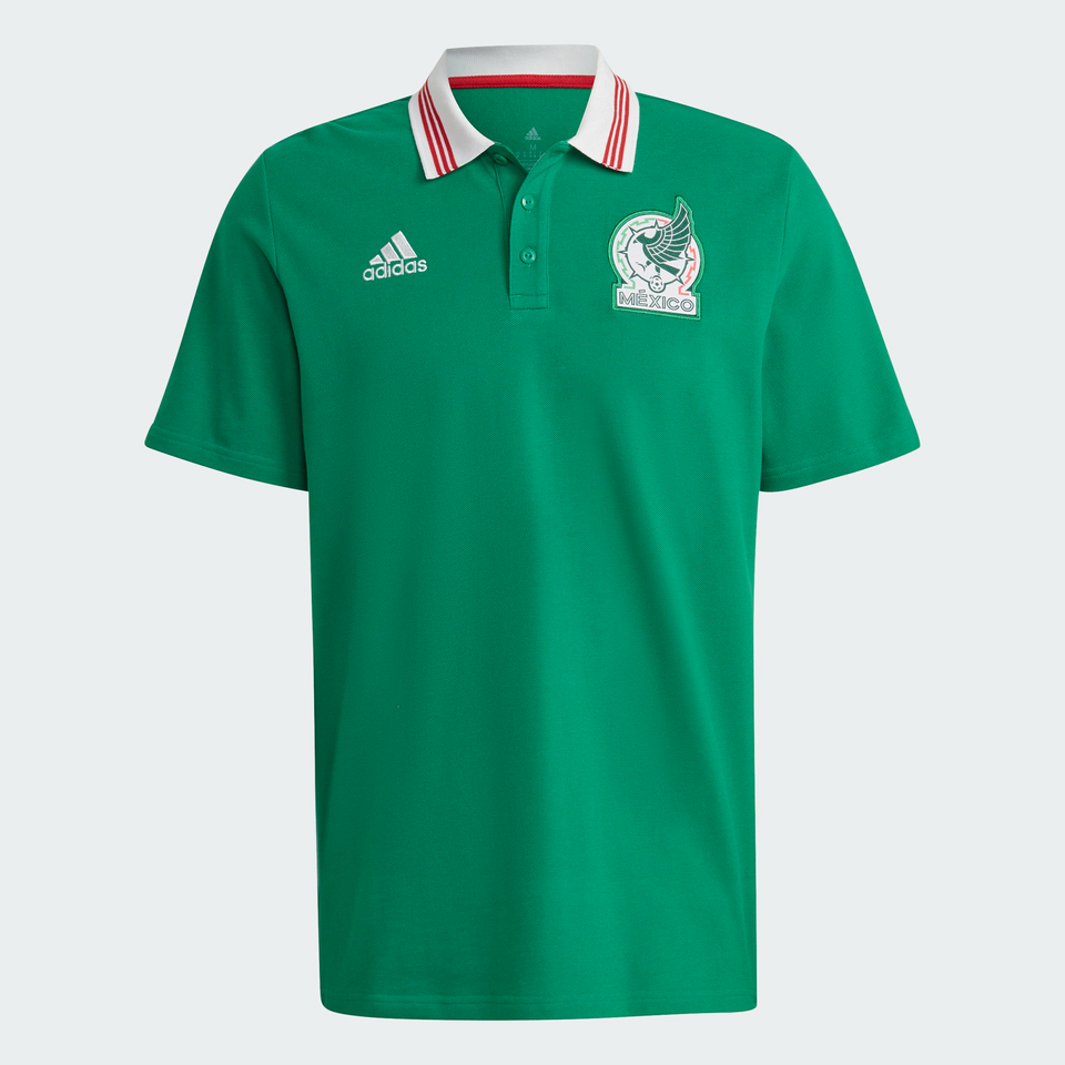 Adidas Mexico DNA Polo (Vivid Green) - Men's Shirts
