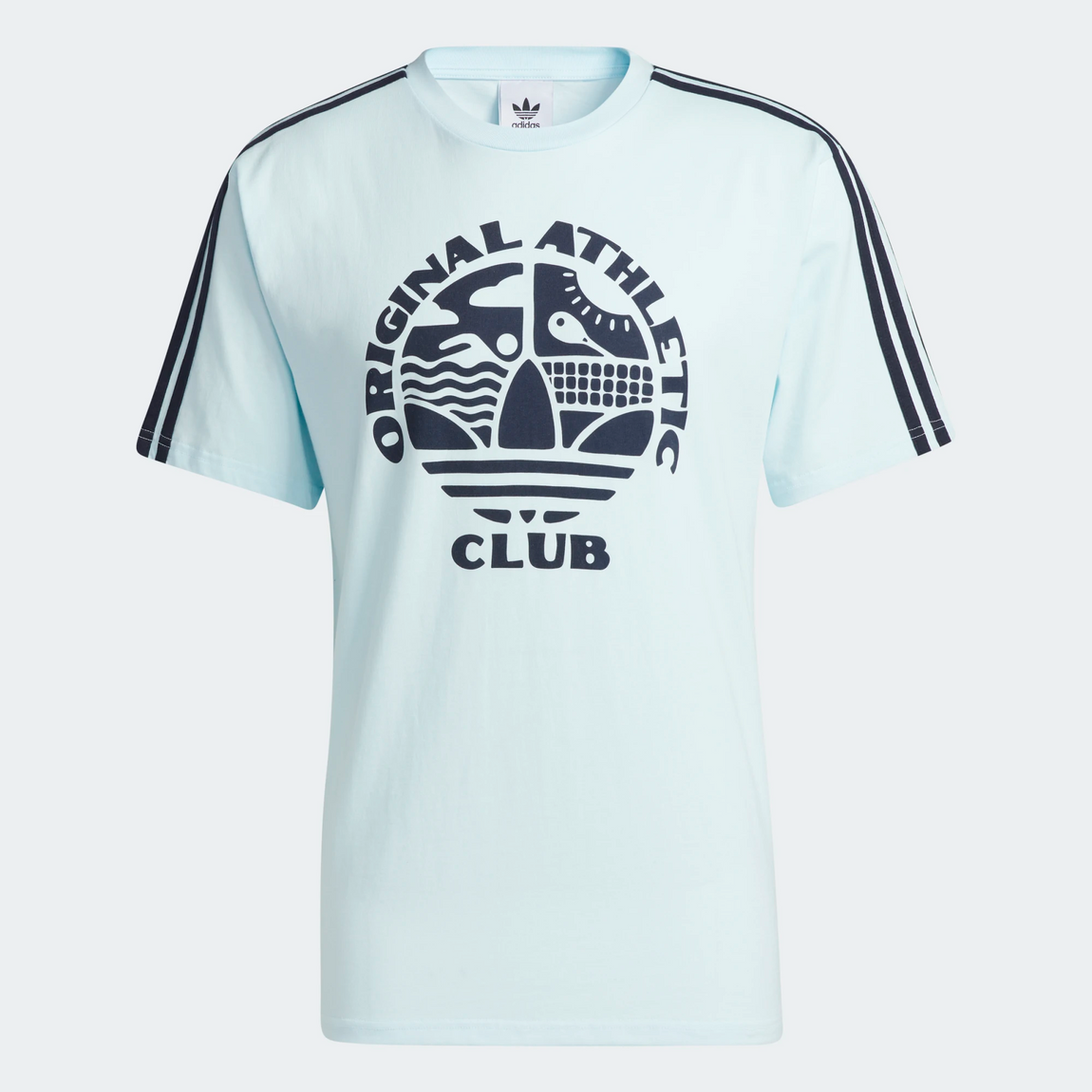 Adidas OAC 3-Stripes Tee (Almost Blue/Legend Ink) - Adidas OAC 3-Stripes Tee (Almost Blue/Legend Ink) - 