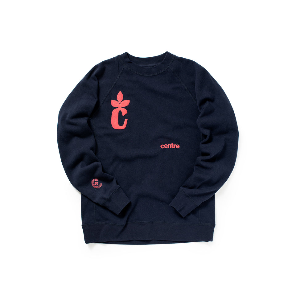 Centre Puff Raglan Sweatshirt (Navy) - Centre Hoodies/Sweatshirts