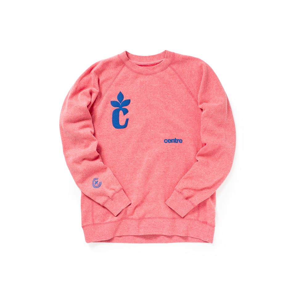 Centre Puff Raglan Sweatshirt (Pomegranate) - Centre Hoodies/Sweatshirts