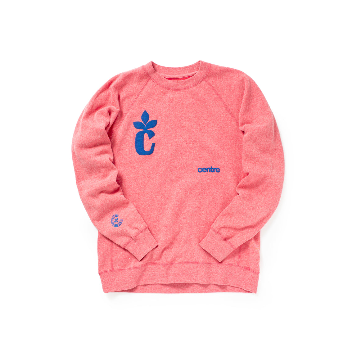 Centre Puff Raglan Sweatshirt (Pomegranate) - Centre Puff Raglan Sweatshirt (Pomegranate) - 